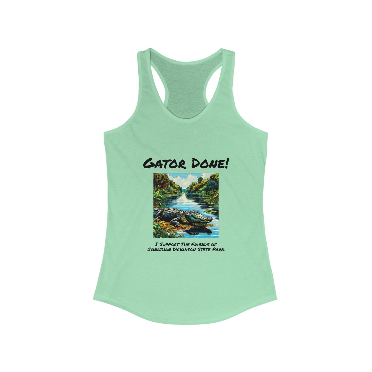 Gator Done - Ideal Racerback Tank